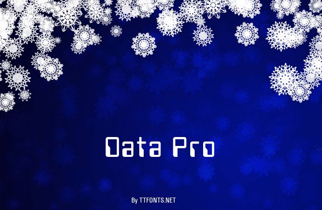 Data Pro example